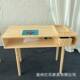 日式 尘收器美甲桌椅套装 原实木双层纳吸353抽屉桌单双三人网红美