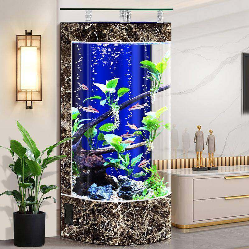 玻智能恒鱼温自动水循环璃缸生45653122态族箱客厅圆形小型落地水,宠物/宠物食品及用品,桌面缸,淘宝优惠券,粉丝福利购,淘宝优惠卷