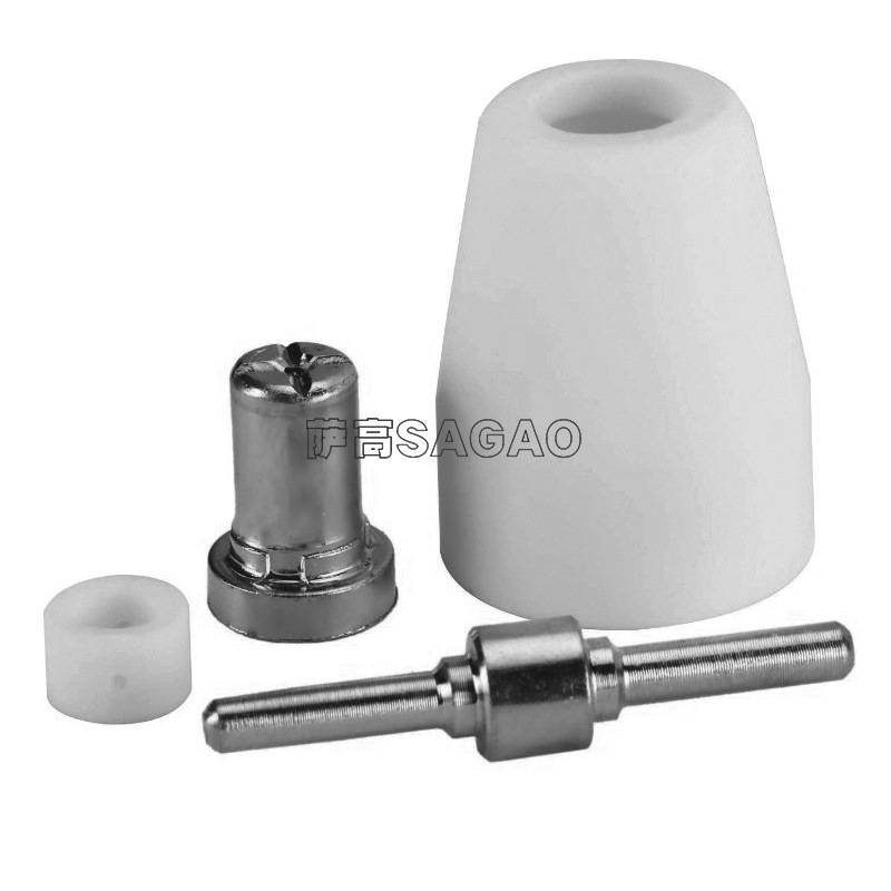 PT31/温州40/等离子切割配件镀镍LG40电极喷嘴保护罩分流器 90PCS