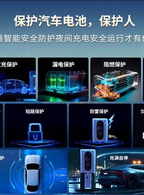 九孔充8电桩家用快充7/0/30/060千瓦2QLN20V302V直流桩新4能源