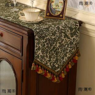 美式古桌旗式感茶几旗盖布中法复古风斗柜电柜餐视SPRbkRPR桌布长