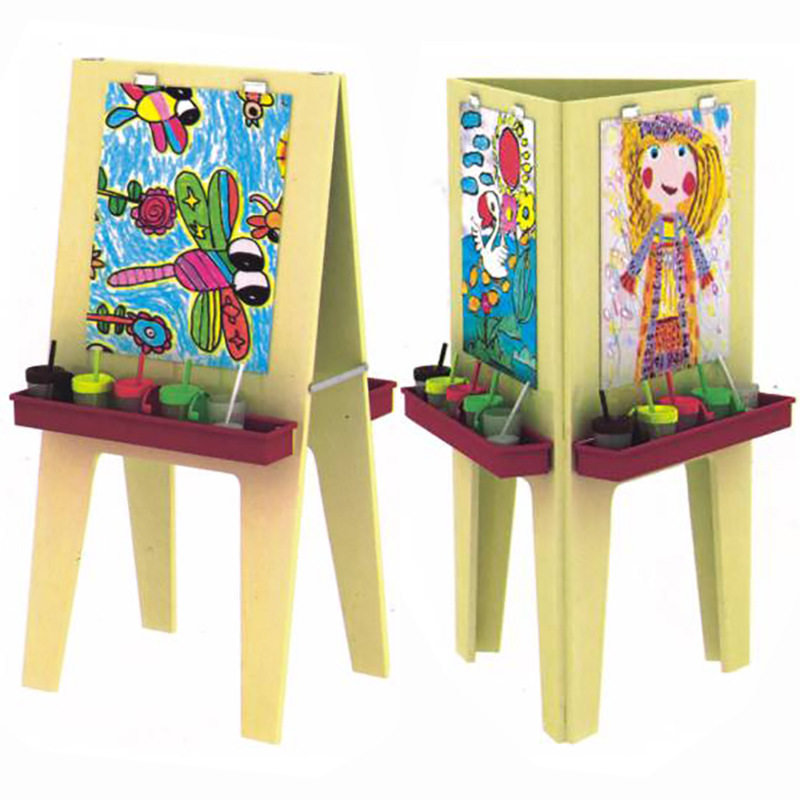 双面画架 三人画板 幼儿园早教儿童防火板绘画板多功能写字架画架
