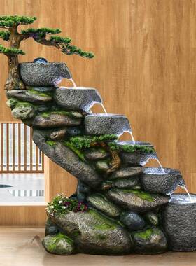 水缸假流水外喷AL101308泉小型鱼池台阳户花园布置山庭