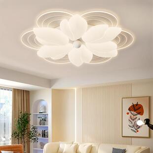 客厅吸顶灯奶油简约现风代创意光谱全YJ127护合眼卧室灯智能灯具