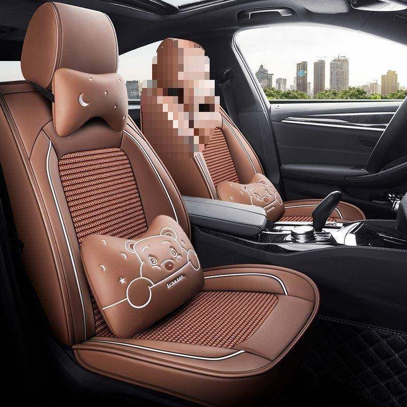 套汽车坐垫四季通用座包新款夏季全座椅全皮冰丝小无品牌/车座垫