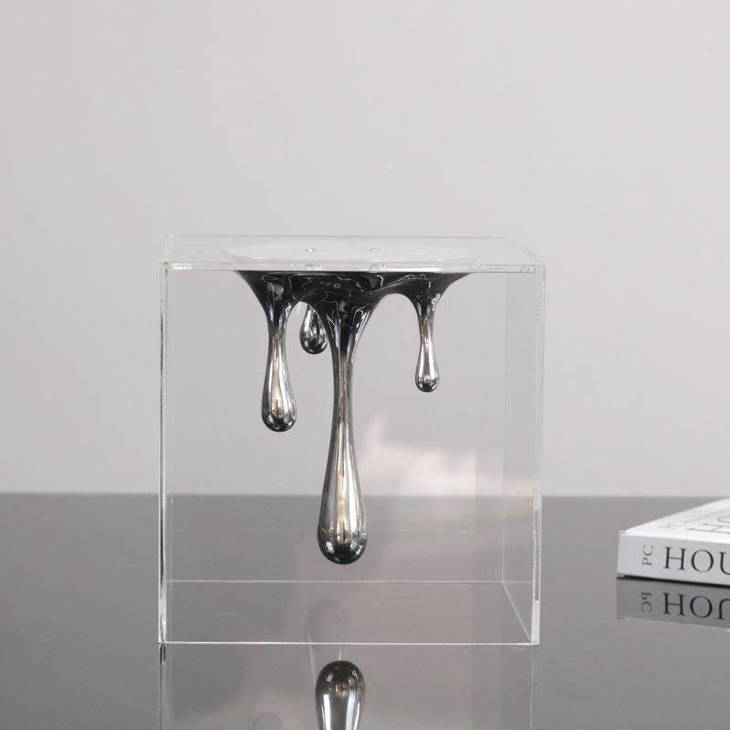 简约厅现代轻奢创意水罩子样滴摆件板间客卧室TCI电视柜室内软装