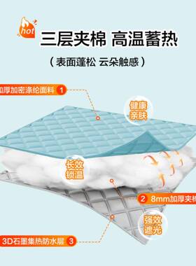 冬天洗澡暖浴打罩人宝宝加厚保温浴保帐免孔棉浴WJO帘套装特成厚