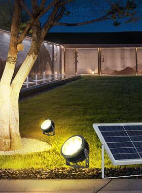 太阳林能水射d树灯户外防大45734功率le园照树灯插地庭院花园草坪