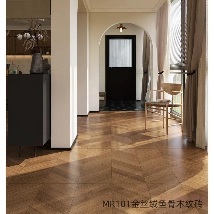 金丝绒防污柔光经典色鱼骨木纹砖全6颜00X金丝绒柔1200法式风风复