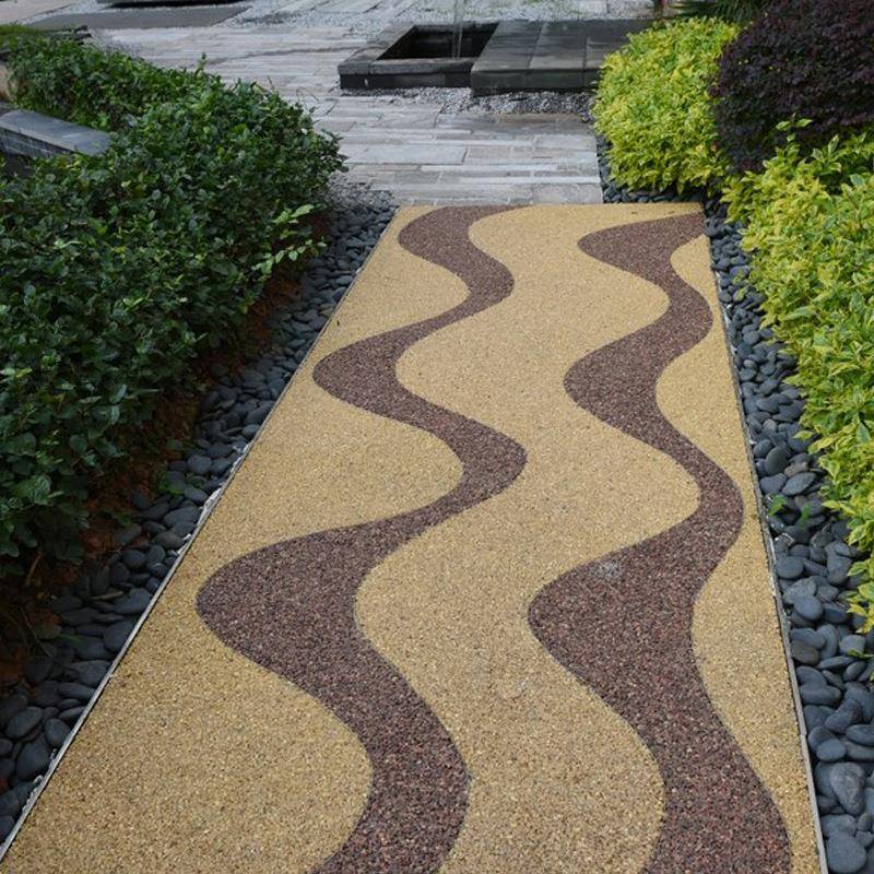 南胶京厂家直水磨石砾石黄色水洗石透路面粘GZS石水销机制黄石子