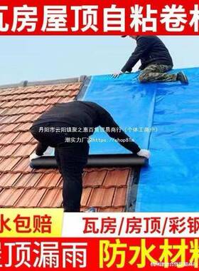 房顶屋顶防水补漏材料房漏雨瓦贴纸缝屋面裂防漏水GWV胶带布粘自