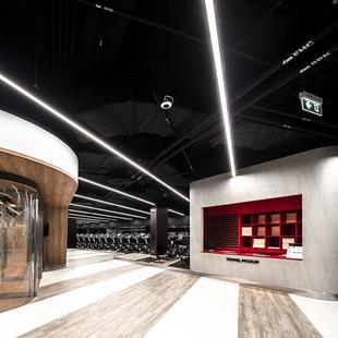 LED公MMM线吊灯无缝拼接线条灯ED长条灯办公照办明吊线灯方通灯超