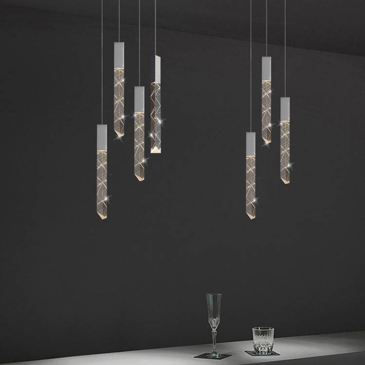 复式楼大吊灯现代轻奢别墅创意客厅灯酒店大堂售楼部loft楼梯吊灯