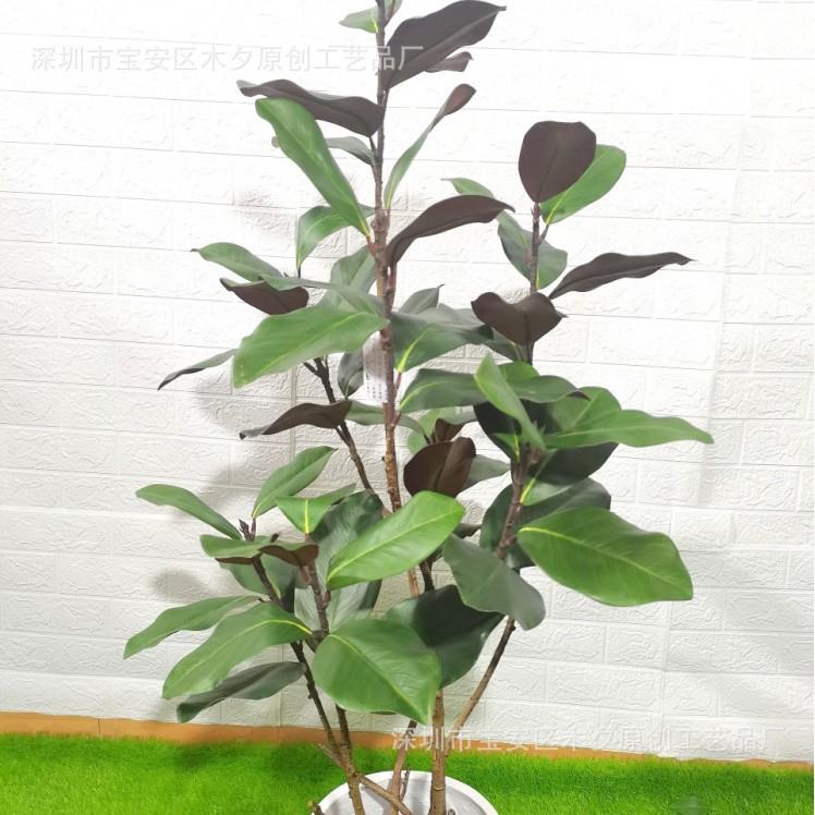 仿真玉盆兰花树HMJ绿橱窗装饰室内客厅植栽造花型盆景落地假摆件