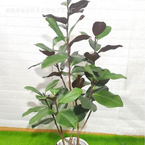 仿真玉盆兰花树HMJ绿橱窗装饰室内客厅植栽造花型盆景落地假摆件