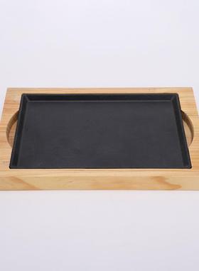 长方形烤盘家用040105酒炉烧烤炉不精粘烤酒精肉铁烧烤盘商用板烧