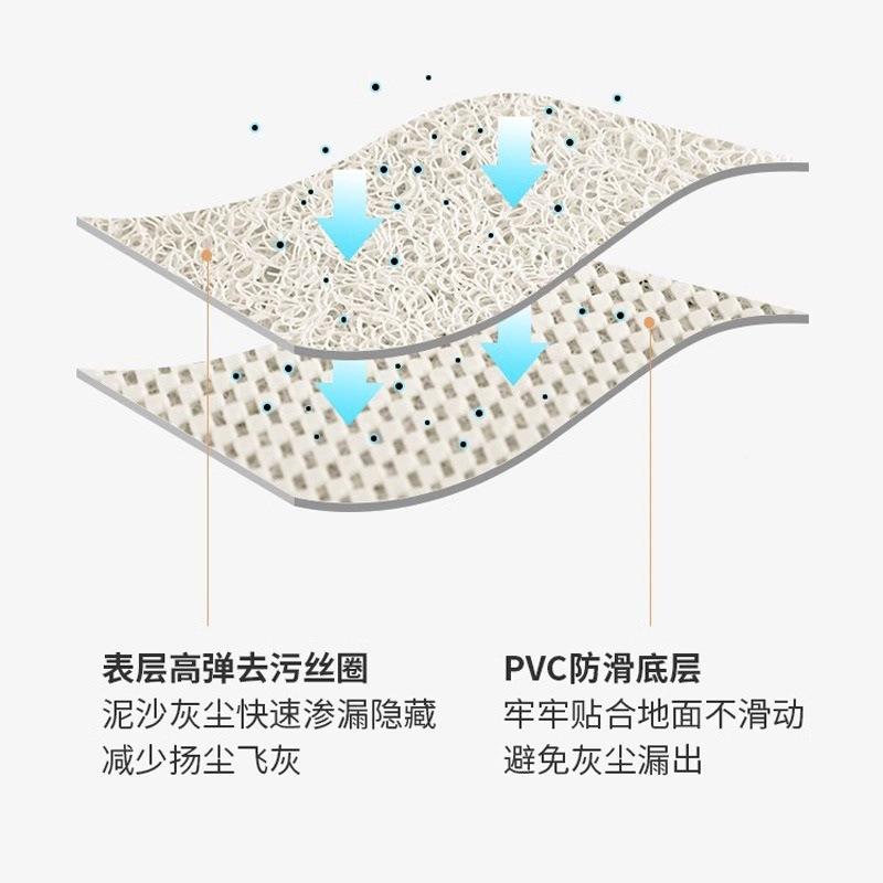 浴室丝圈剪地垫空浴池防VXK裁滑防摔脚垫子卫生间门口淋浴房可镂
