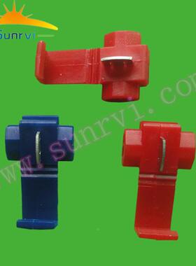 免剥线快速接器头KW3红色快破接线连接0.5-速1平方毫米SJX线线端