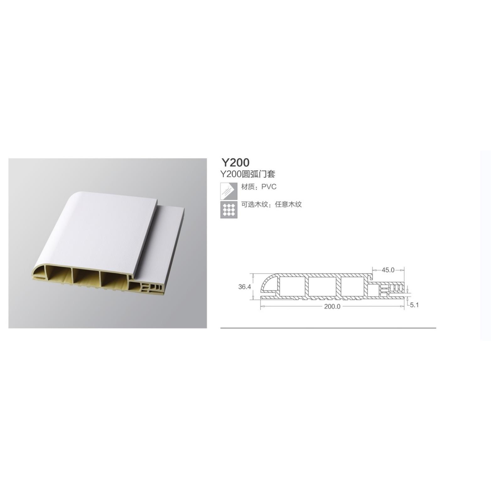 Y200新QBL款现代简约漆套装门木塑烤线条脚窗套线零甲醛PVC踢线