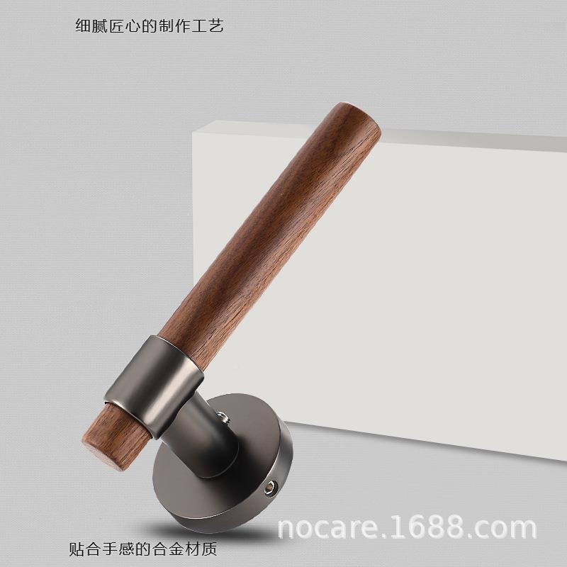 锁室门内卧室静门把手家体用个性木饰音静VTG音分门锁简约锁具