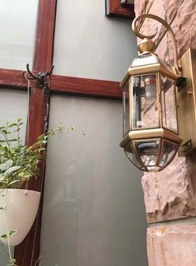 欧式铜户台外壁灯防水别墅庭院门长口壁灯室tb-62092全外走廊阳台