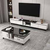 茶几视柜组钢化玻璃茶台电家749用客厅简约和茶桌小户出租型房办