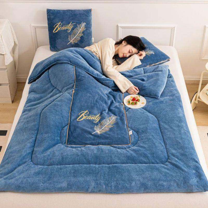 抱枕被子两用加W7Jzd3zf厚二合一枕汽车折载头被办公室午睡毯子冬,居家布艺,抱枕被,淘宝优惠券,粉丝福利购,淘宝优惠卷