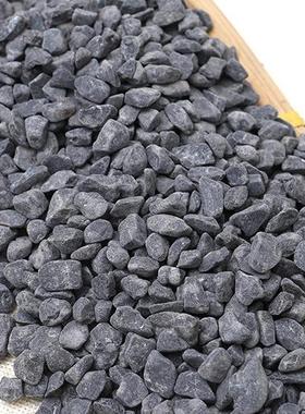 灰色石厂家工砾程铺路胶粘石黑水洗石机制枯山水WBY石色洗砾米石