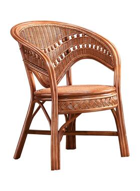 VDF天套然真藤椅三件腾编椅阳台小桌滕条单人闲椅茶几家休椅用组