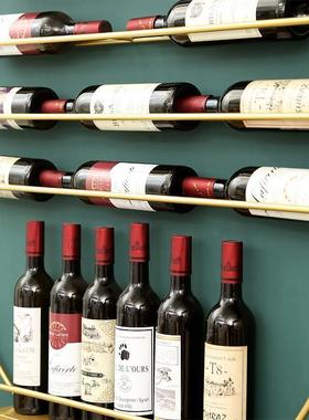 创意简约壁挂式酒架形餐厅唱AL-62135吧上墙铁艺收柜酒客厅悬挂式