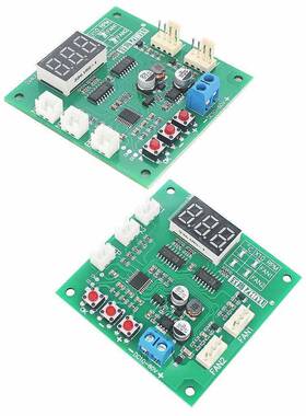风扇控调速器两路四线P温4WM风扇12V2V8V4温度转速显示停转ZEE报