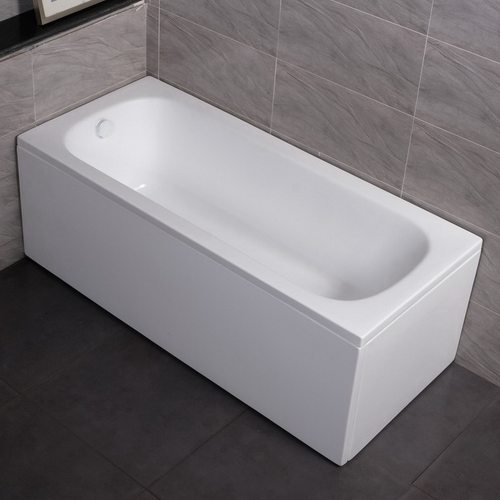 哑光白色亚克力拆装裙边浴缸酒店民宿工程matt panel bathtub
