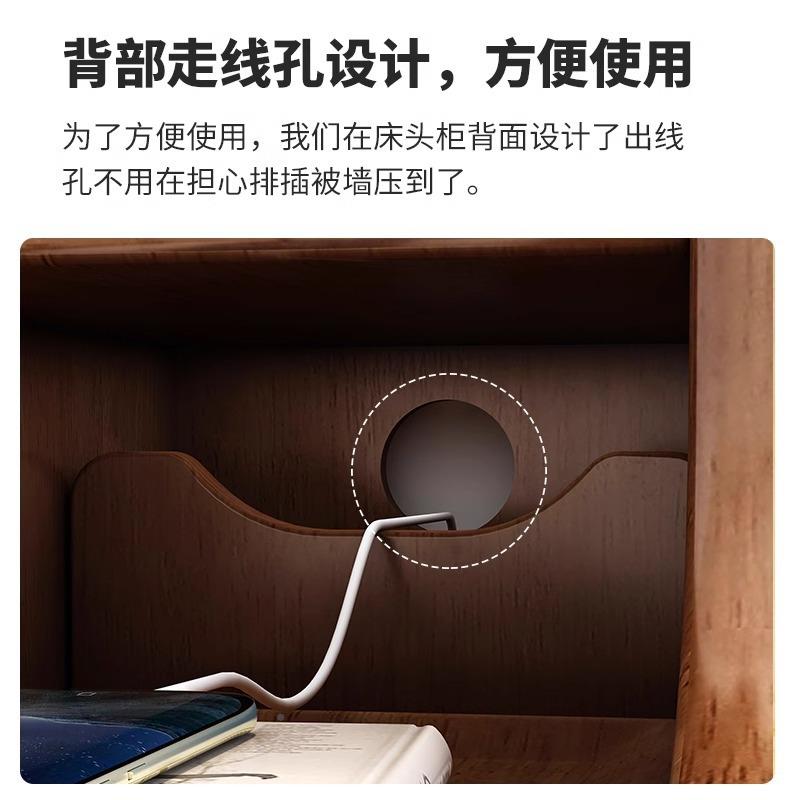 实木床头极柜77783858迷你小型窄卧室床边架柜超纳窄夹缝置物收柜