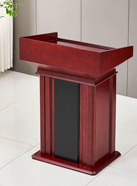 讲发言台宾台接待台实木演主持司仪台教会迎演RRZ讲桌会议台室宣