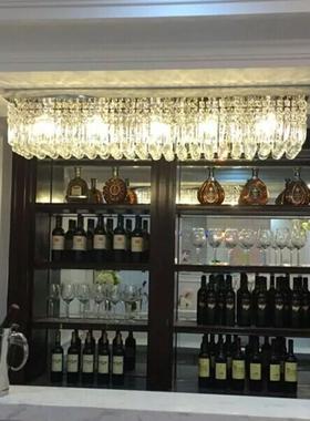 厅吊灯现厅代简方约长餐形LEtb-66290D客厅吊灯饭水晶灯具吸顶灯