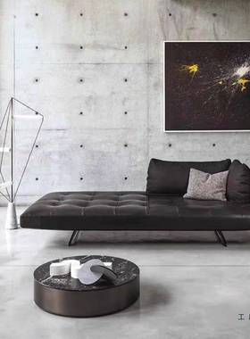 意式极双简客厅PQM无手沙店发面可移动靠背贵妃椅服装民宿扶组合