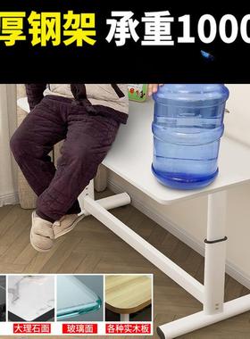 架子底EWB烤漆架子家具配件可调餐桌腿铁艺加可厚座升降桌腿办公