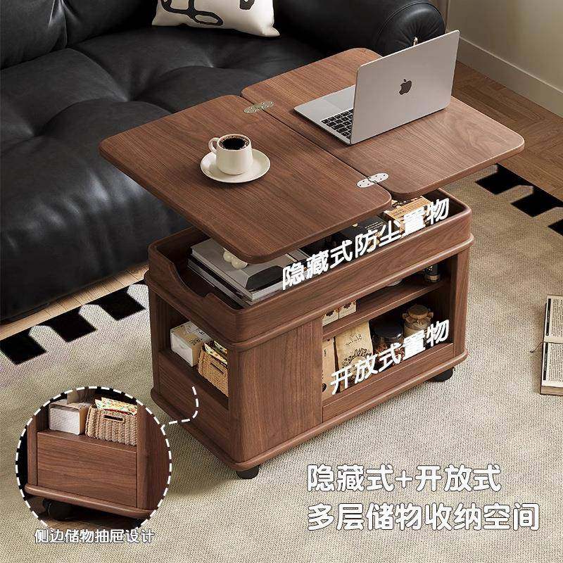 中古户风家用小型茶台移动推升茶几车可降茶无品牌/桌实木客厅可