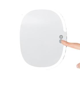 l墙ed壁挂化妆镜可除雾贴镜带置式物架挂勾男士胡子剃刮XST须灯镜