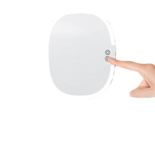 l墙ed壁挂化妆镜可除雾贴镜带置式 胡子剃刮XST须灯镜 物架挂勾男士