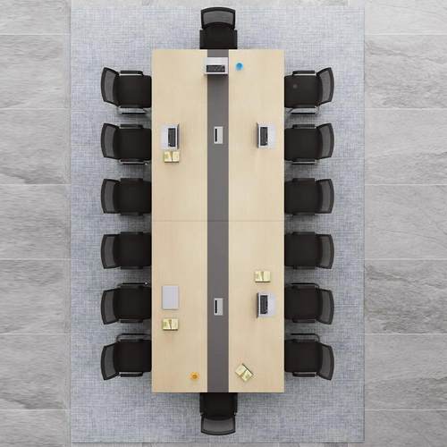 会议桌简约现代长方形办创型意开会长公条接待大小桌会议室无品牌