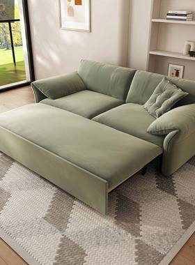 大象耳朵b物axte沙发OOL床一体两用小户油型客厅多功能储磨砂r布