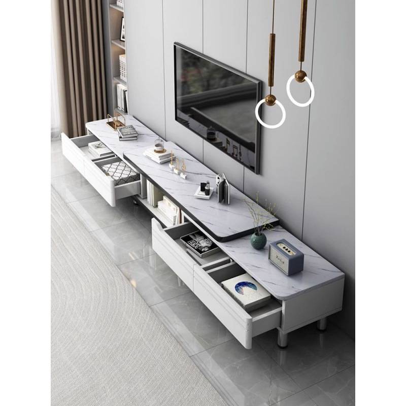 茶几客厅家用小户型简约现代钢化玻璃2024新款轻奢岩板阳台小茶台