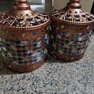 复古东南亚铁彩艺泰393式单头色水耳晶土创意特色其吊灯民宿餐厅