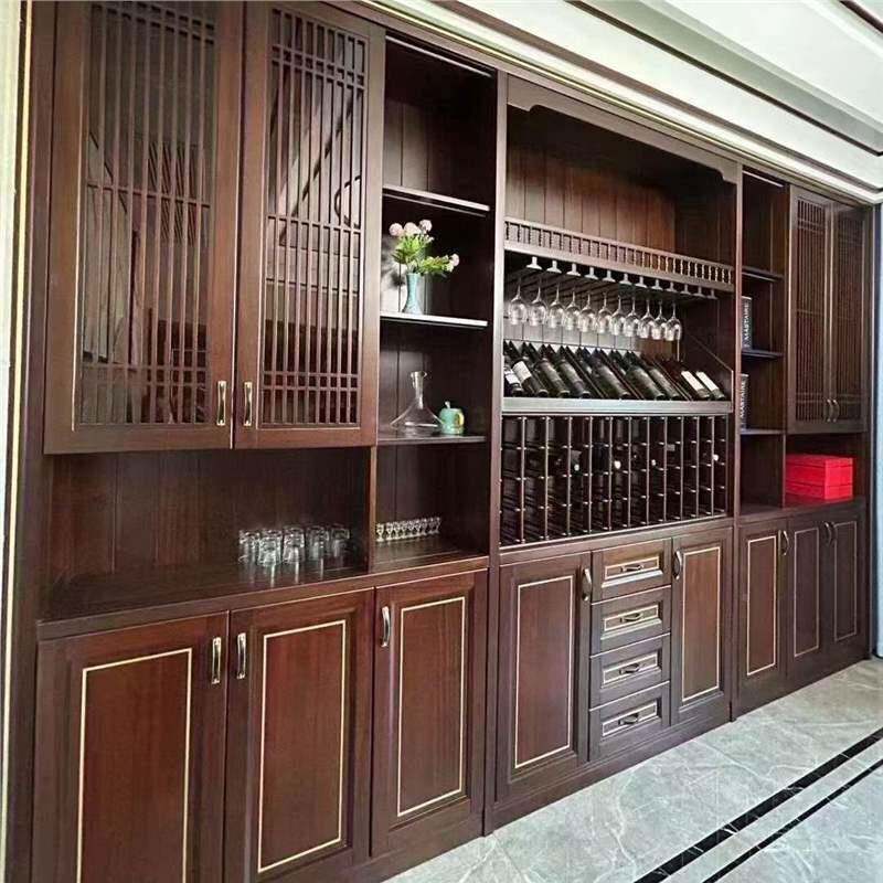 全案新中顶式全屋置书柜储物乌金柜木整墙到物上UVG门量尺量