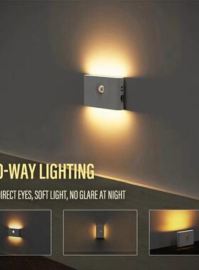 1套格：4个规装颜：白色色材质：AB61417智能感应小夜灯SLED人体