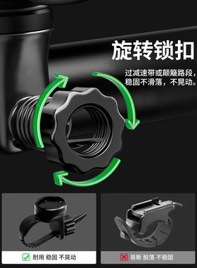 款照明光长HCJ骑行装备公续夜路强夜间自行车手电筒防水德国航骑