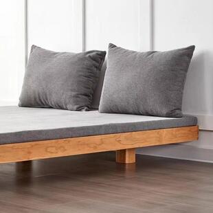 北美黑胡桃悬浮CH006床小户型床简约床架日式无头床榻米榻矮床木