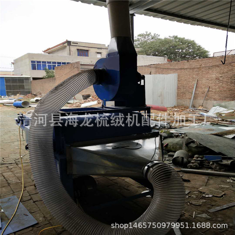 优质旧衣服开松机视频 粗纱头无纺布开松机 PP棉超细纤维开松机
