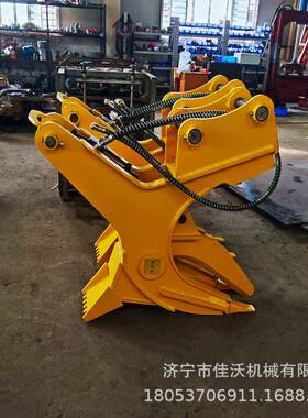 挖机树根挖拔器树根树劈根起UXK拔树机15挖机树桩挖拔机桩劈柴机